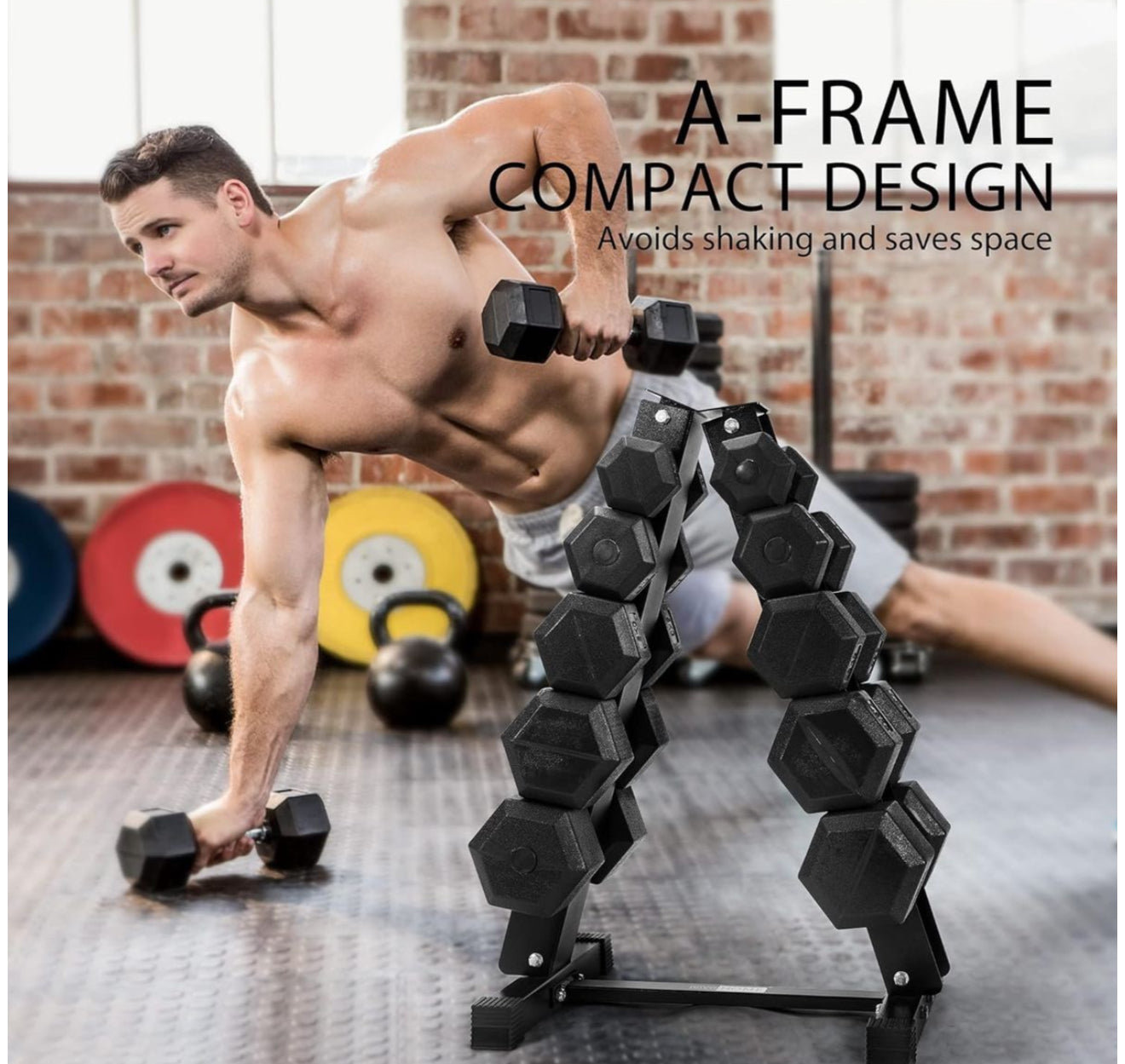A-frame Barbell Rack Dumbbell Rack Stand