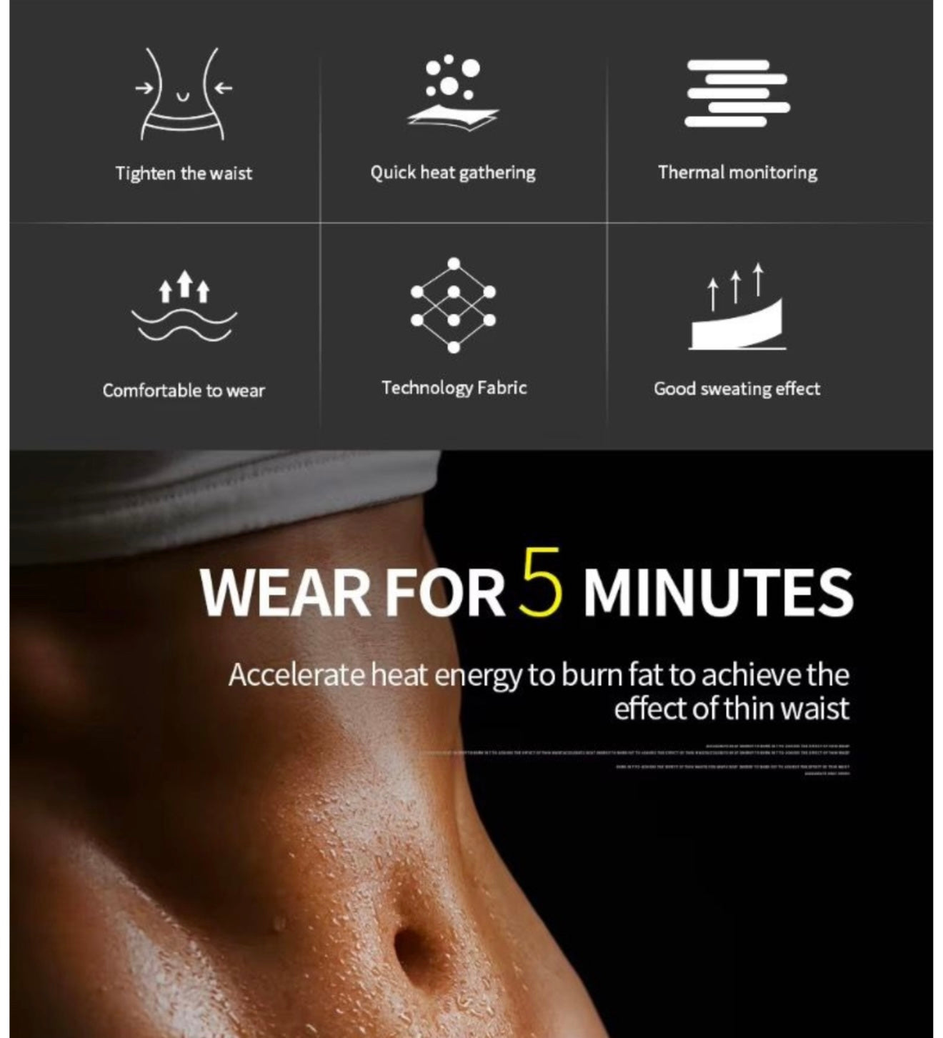 Triple strap waist trainer