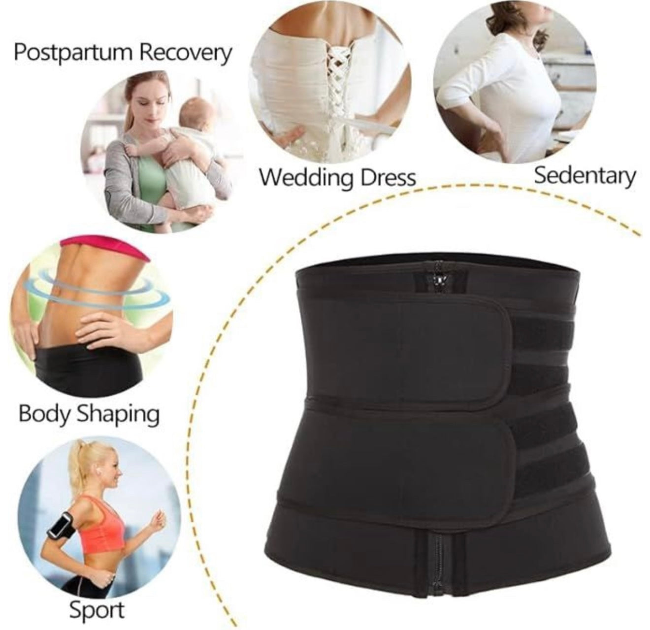 Corset Double Belt Waist Trainer
