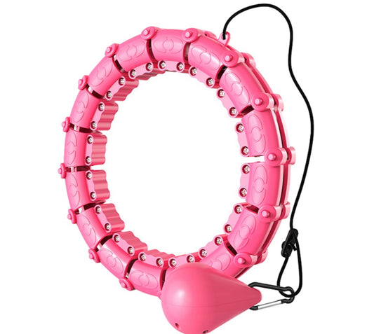 24 Adjustable Knots Exercise Hula Hoop Smart Weighted Fit Hoop
