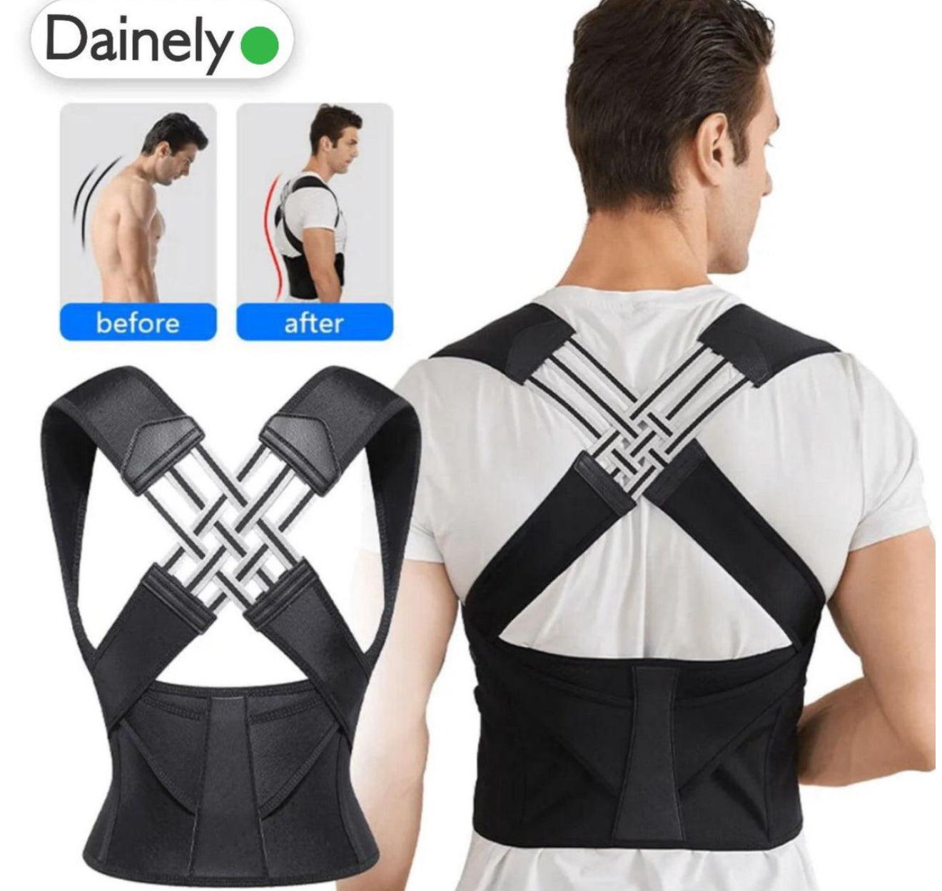 Dainely Adjustable Back Posture Corrector Belt
