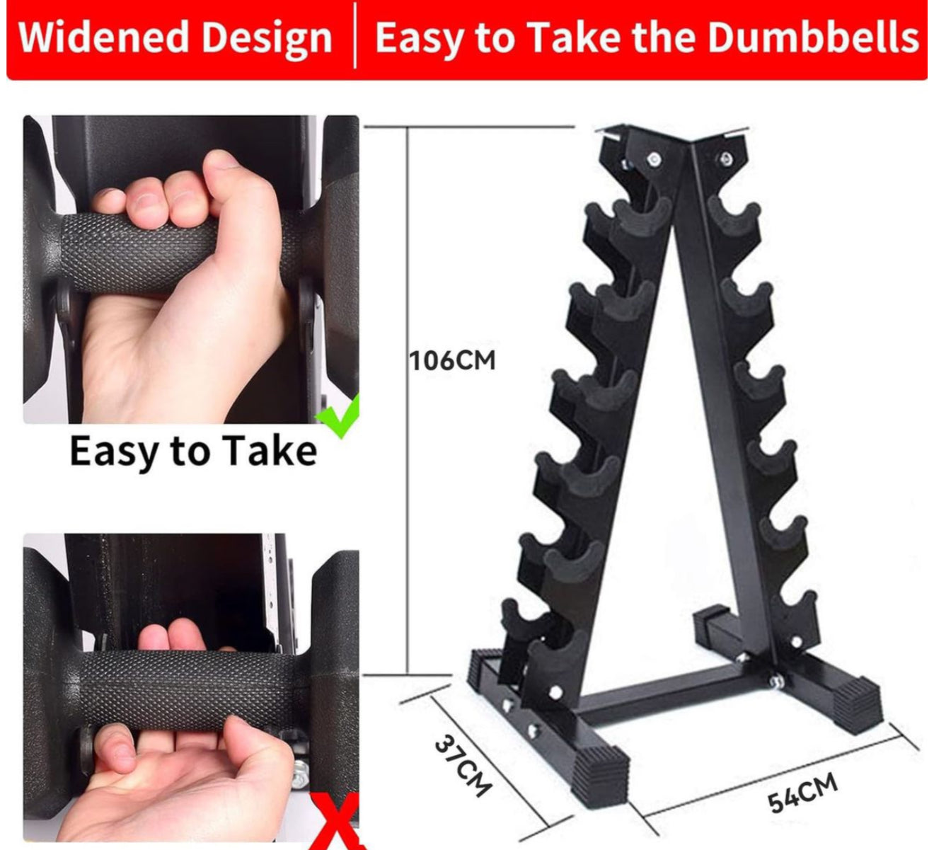 A-frame Barbell Rack Dumbbell Rack Stand