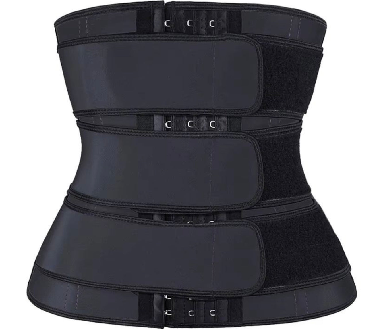 Triple strap waist trainer