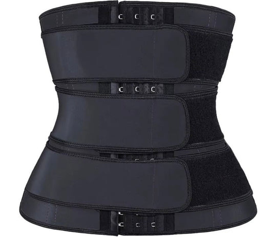 Triple strap waist trainer